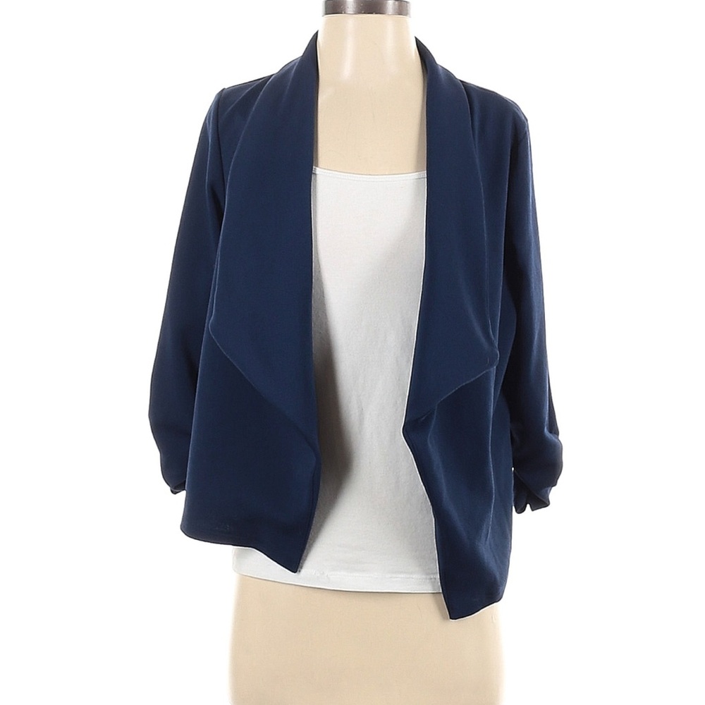 Navy Women's Open Front Blazer